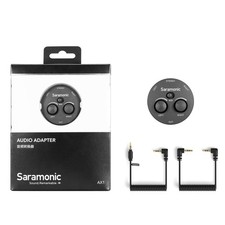 Saramonic Miniature 2-Channel 3.5mm Microphone  Audio Mixer with TRS  TRRS Out