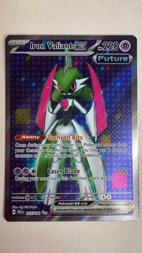 Iron Valiant ex 225/182 Ultra Rare Paradox Rift Pokemon Holo Near Mint