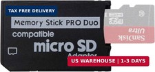 Funturbo PSP Memory Stick Adapter, Micro SD to Memory Stick PRO Duo MagicGate Ca
