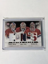 2012-13 Panini Prime Trios Triple Jersey Patch #21/25 Carey Price Patrick Roy 