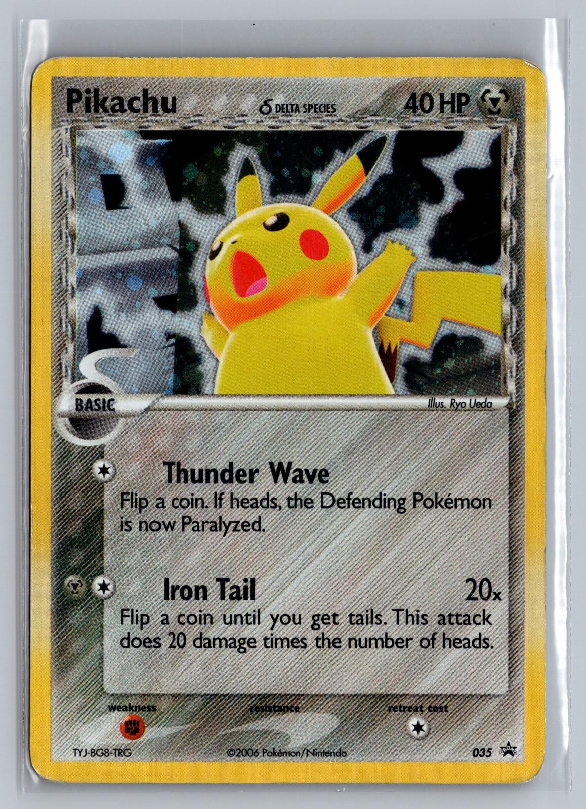 Pikachu 035 Promo Nintendo Black Star Promos Pokemon Moderately Played