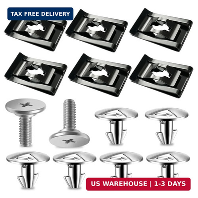 #ad 14PCS Engine Splash Shield Skid Plate Screws Bolts amp; Clips for Honda Accord 201 $10.92