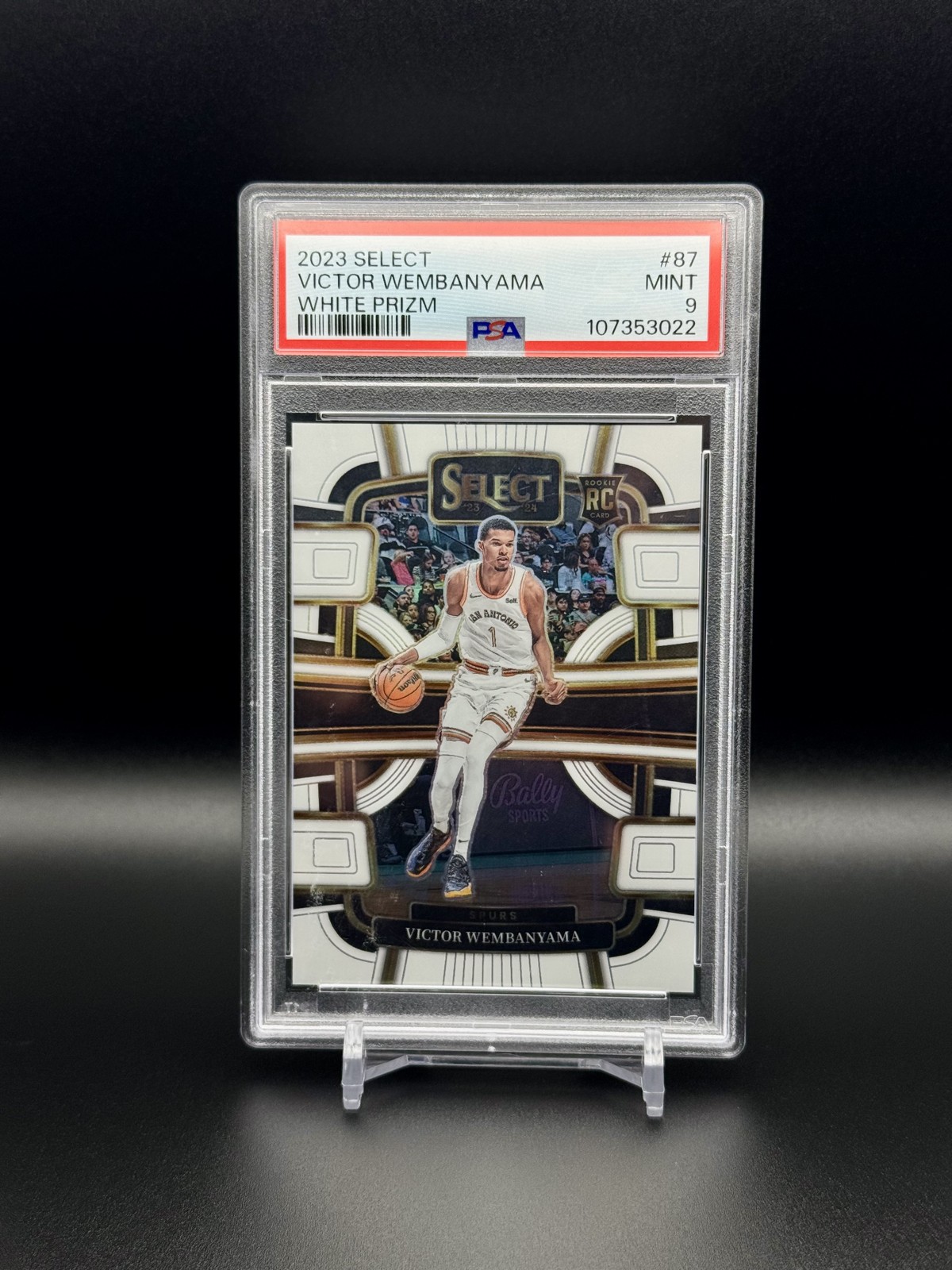 2023-24 Panini Select - Concourse Victor Wembanyama Rookie White Prizm /149 