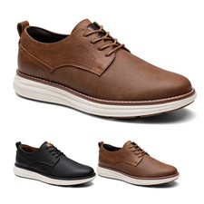 Men's Casual Oxford Shoes Cushioned Lightweight Dress Shoes for Office Work