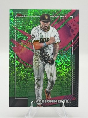 2026 Topps Finest RARE Green Mini Diamond /99 Jackson Merrill Padres #283