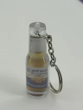 Vintage Corona Extra Keychain Acrylic Clear Alcohol Collectible Key Ring