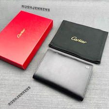 Cartier VIP Gift Black Leather Passport Holder - New Boxed Luxury Ad VIP Gift