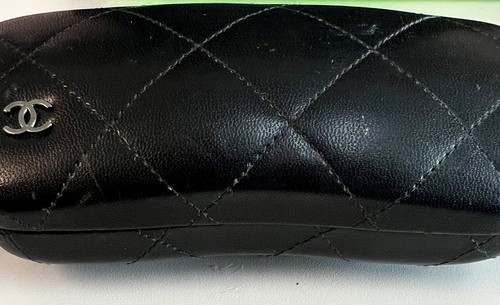 CHANEL Black Hard Eyeglasses Sunglasses Quilted Case - Picture 7 of 7