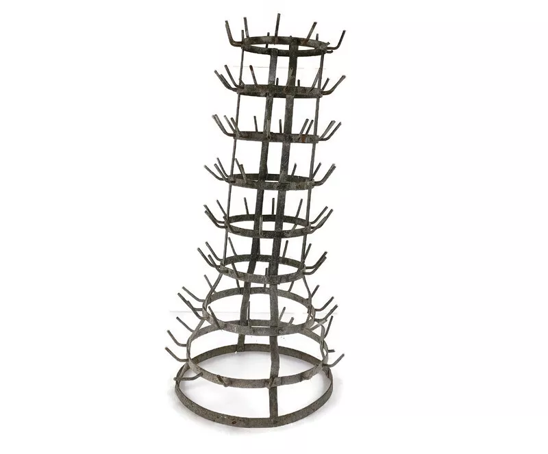 Wine bottle drying rack sales