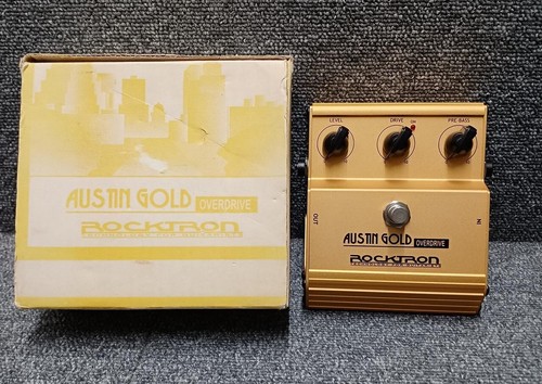 Rocktron Austin Gold Overdrive Guitar Effect Pedal w/ Box Used Tested - Picture 2 of 2