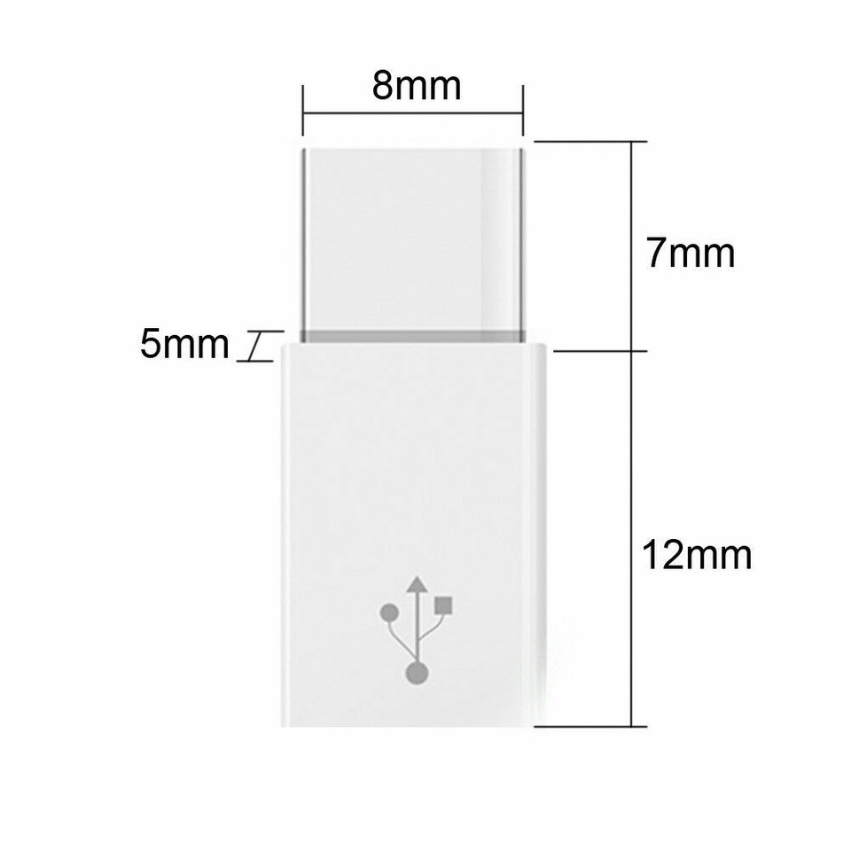 10Pcs Micro USB to Type C Adapter Converter Micro-B to USB-C Connector ...