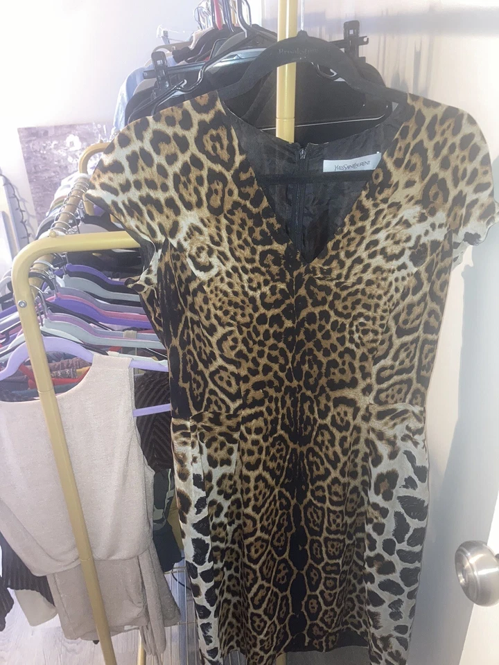 Yves Saint Laurent Leopard Dress