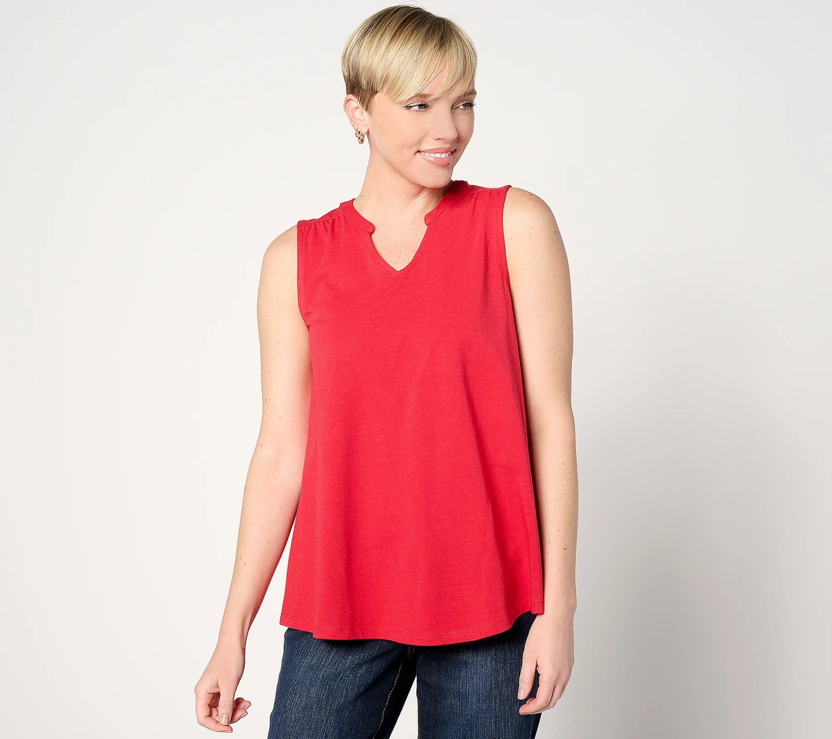 トップス Eyelet Jersey Jacquard Sleeveless Top Lands' End Women's Lightweight Jersey Eyelet Tank Top : Target