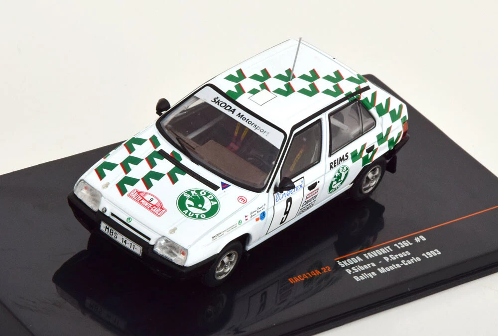 KOVOVÉ a RESIN MODELY | Škoda Felicia Kit Car, No.14, Rallye Monte Carlo, 1996 Sibera/Gross- IXO 1:43 | edice e-shop puzzle MODELY pohlednice obrazy