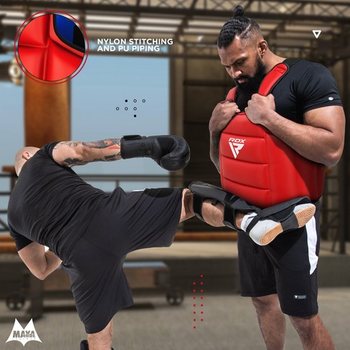 Chest Guard by RDX, MMA, Kick Boxing, Martial Arts, Boxing Body Protector, Pad - Picture 9 of 13