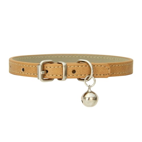 PU Leather Pet Dog Collar with Bells Soft Adjustable Puppy Cat Necklace XXS-L - Picture 12 of 22