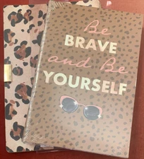 Be Brave & Be Yourself ~ Monthly Journal & Cover Capitol Chic Designs ~ 3 PC New