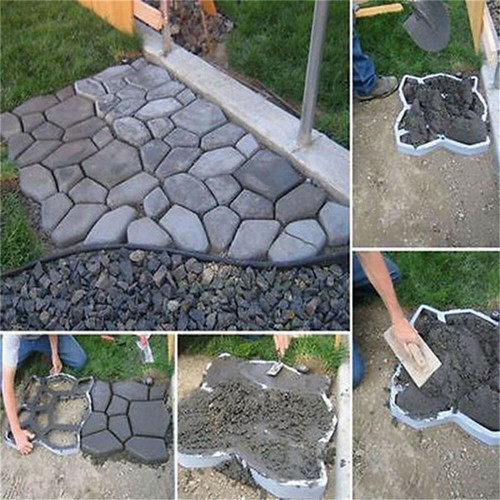 Gartenweg Schablone Gießform Gehweg Form Pflasterform Gehwegplatten DIY Garten - Bild 3 von 17
