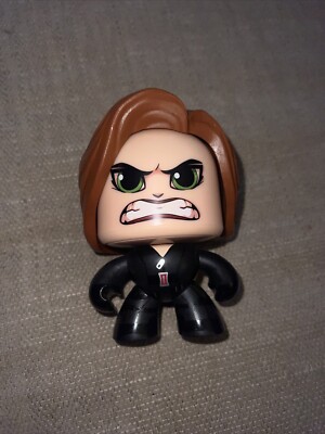 Marvel Mighty Muggs: Figura Vedova Nera (Black Widow) Con Testa Girevole E 3 Espressioni. Collezionabile Da 9,5 Cm. - 2