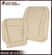 2015 2016 2017 Ford F150 Lariat Driver Top Bottom Syn. Leather Seat Cover In Tan
