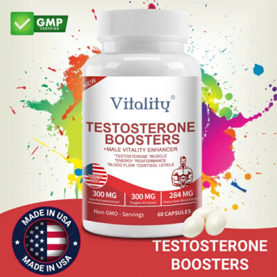 Testosteron for Men - 19 Vitamins and Minerals for Daily Supplementation
