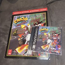 Crash Bandicoot Warped PS1 Game With Strategy Guide PlayStation 1 Game Complete