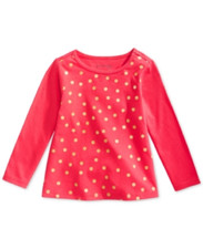 First Impressions Baby Girls' Size 18 Months Gold Flower Confetti T-Shirt