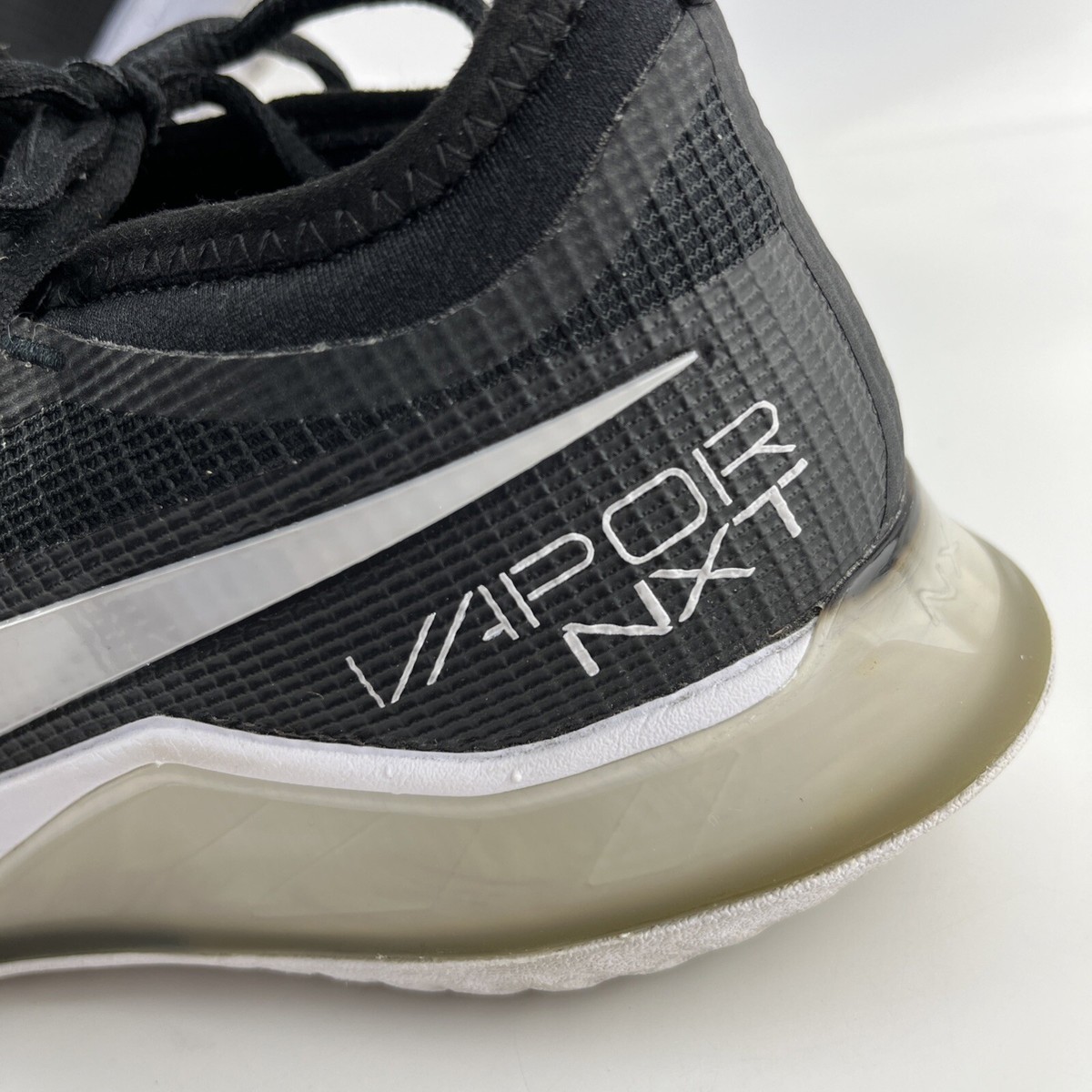 Nike Court React Vapor NXT HC Black Mens 6 - Womens 7.5