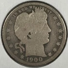 1900 United States "Barber Quarter" - About Good (AG) KM#114 - 6884