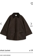 Arket Quilted Jacket Braun Size 38
