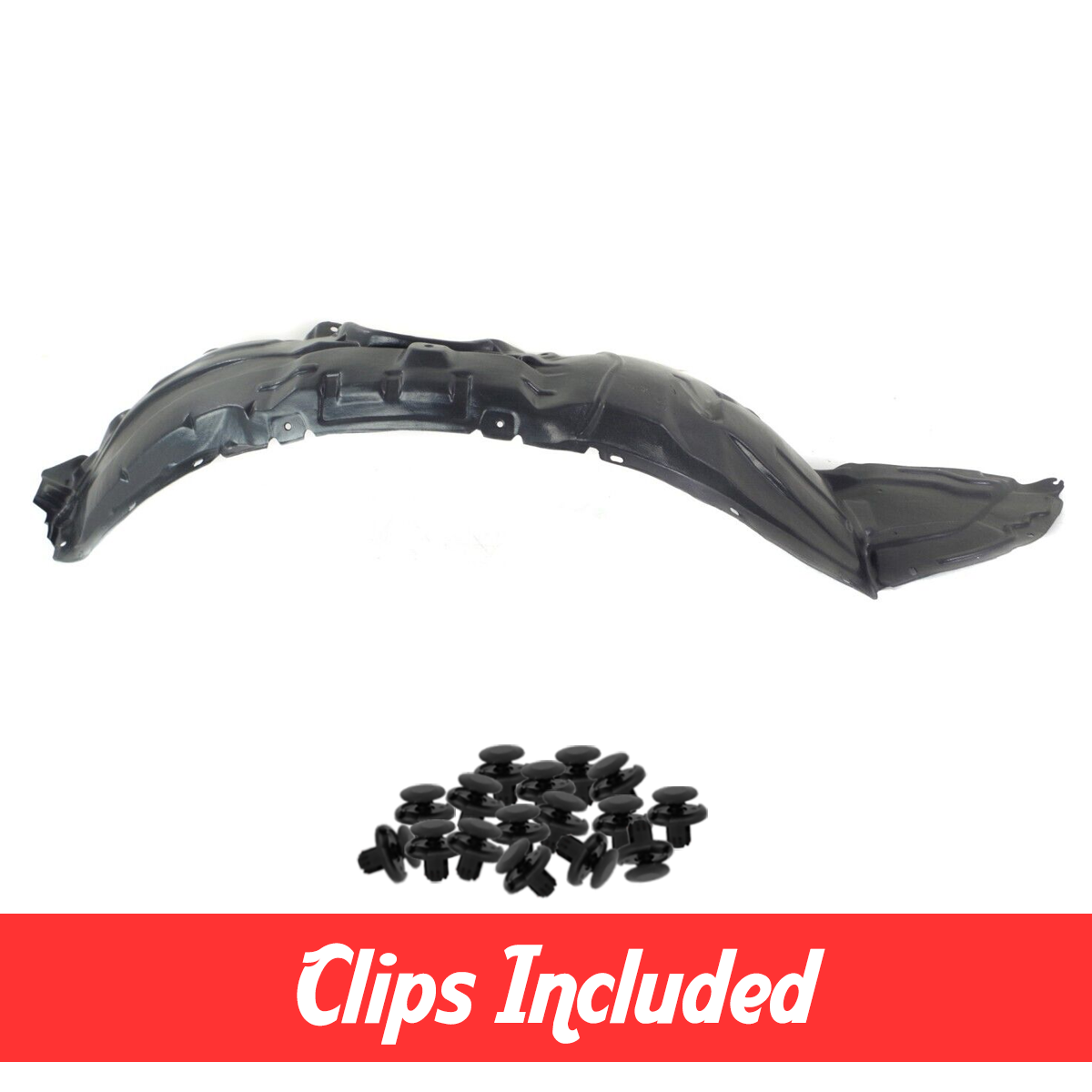 Passenger Side Fender Liner w/ Clips For 2010-2013 Mazda 3