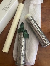 Baby  s First Gift Birth Certificate Holder Case Pewter Finish