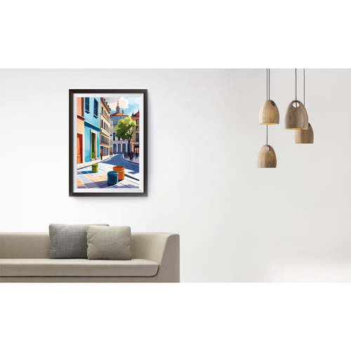 Wall Art Print Oil painting city painting, home decor, HD JPEG - Picture 7 of 9