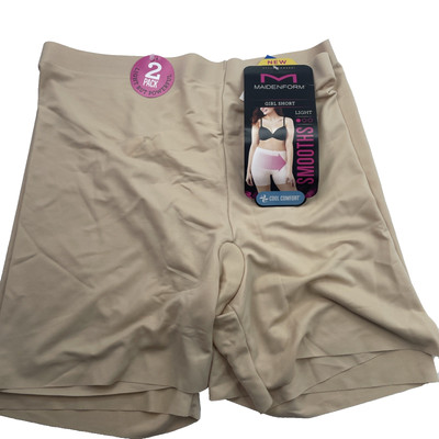 Maidenform High Waist Girlshort, Cover Your Bases, 2er Pack, Gr. XL, Nude, UVP48 