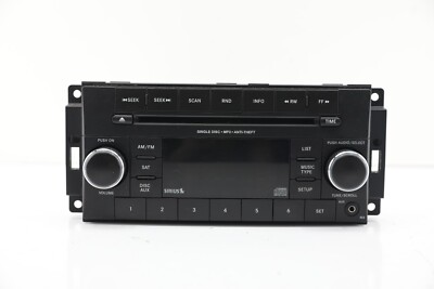    2007 - 2017 JEEP DODGE CHRYSLER Radio Sirius Aux MP3 DVD RND AM/FM OEM  CODE