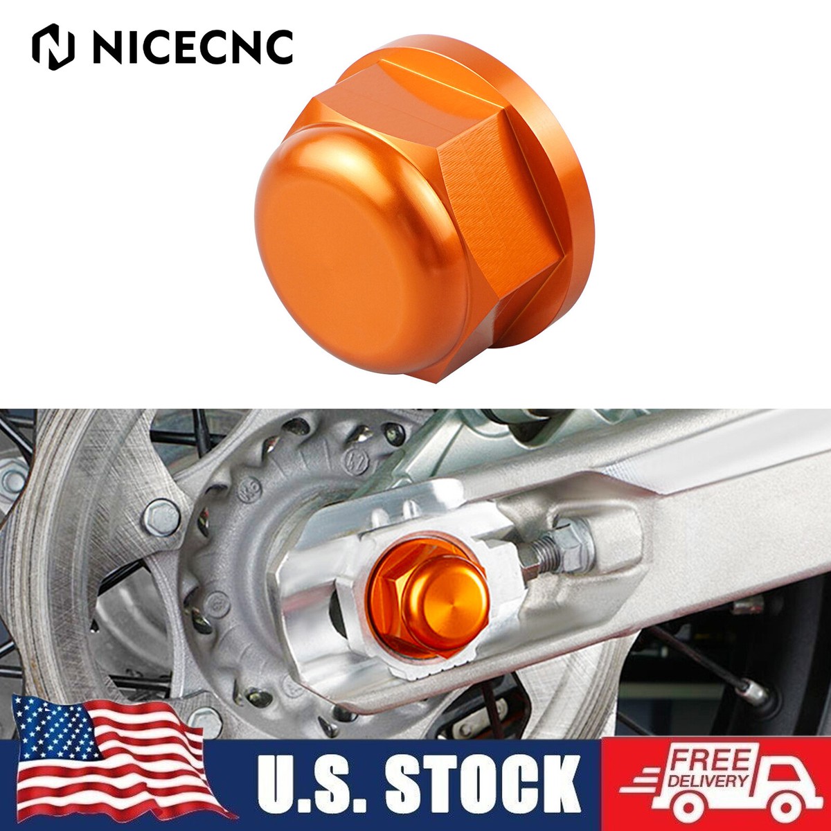 Rear Wheel Axle Nut For KTM 150 250 300 450 500 EXC F XCW 2003
