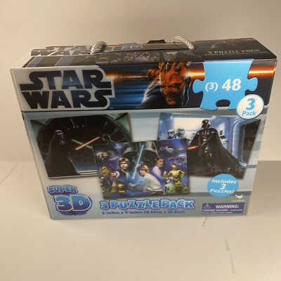 STAR WARS Super 3D Puzzle 3 Pack 150 Pieces each NEW Sealed