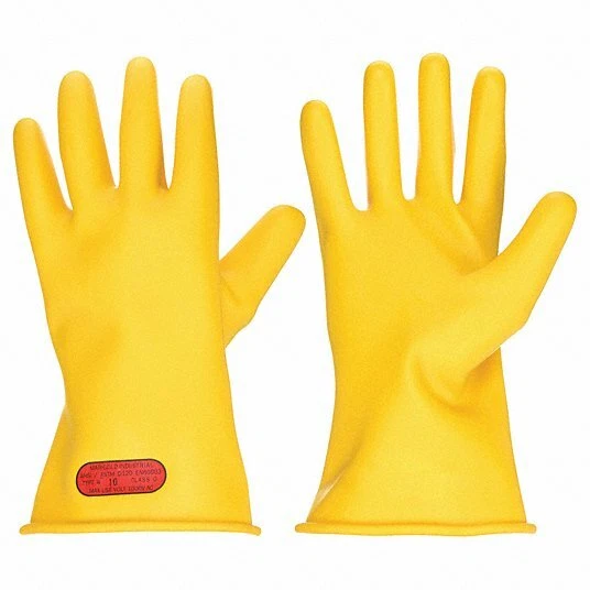 ANSELL CLASS 0 Y 11 Electrical Insulating Gloves,Yellow,11 sz Voltage Class 0