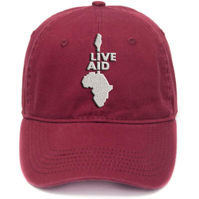 Men Women Baseball Cap Hip Hop Cool Flock Printing Live aid Music Art Cotton Hat