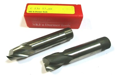 2x DORMER Schaftfräser Bohrnutenfräser HSCO  Ø17,0 SchaftØ16 Z=2 Neu H35925