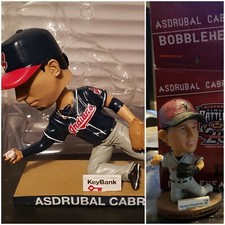 Cleveland Indians Asdrubal Cabrera Bobblehead & WI Timber Rattlers A. Cabrera BH