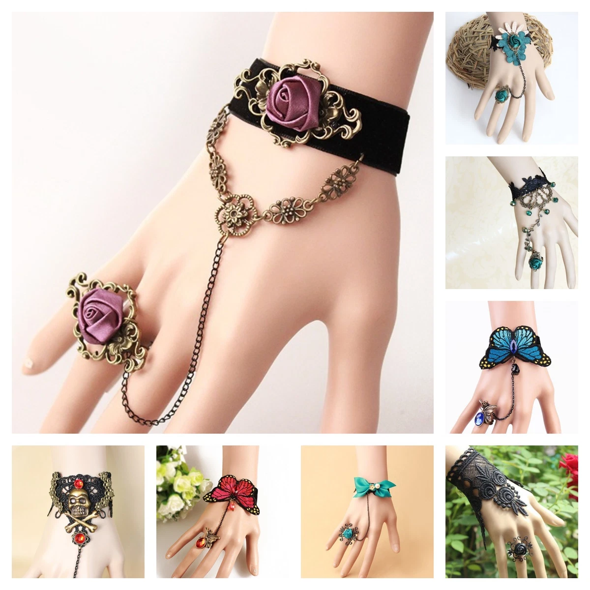 Bracelet goth deals