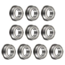 10-30pcs F63800ZZ Flanged Ball Bearing 10x19x7mm Steel Bearings Double Shielded