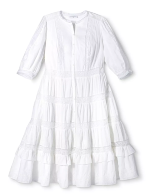 LoveShackFancy x Target White Maxi Dress Size L White Peasant Tiered Lace  Boho | eBay