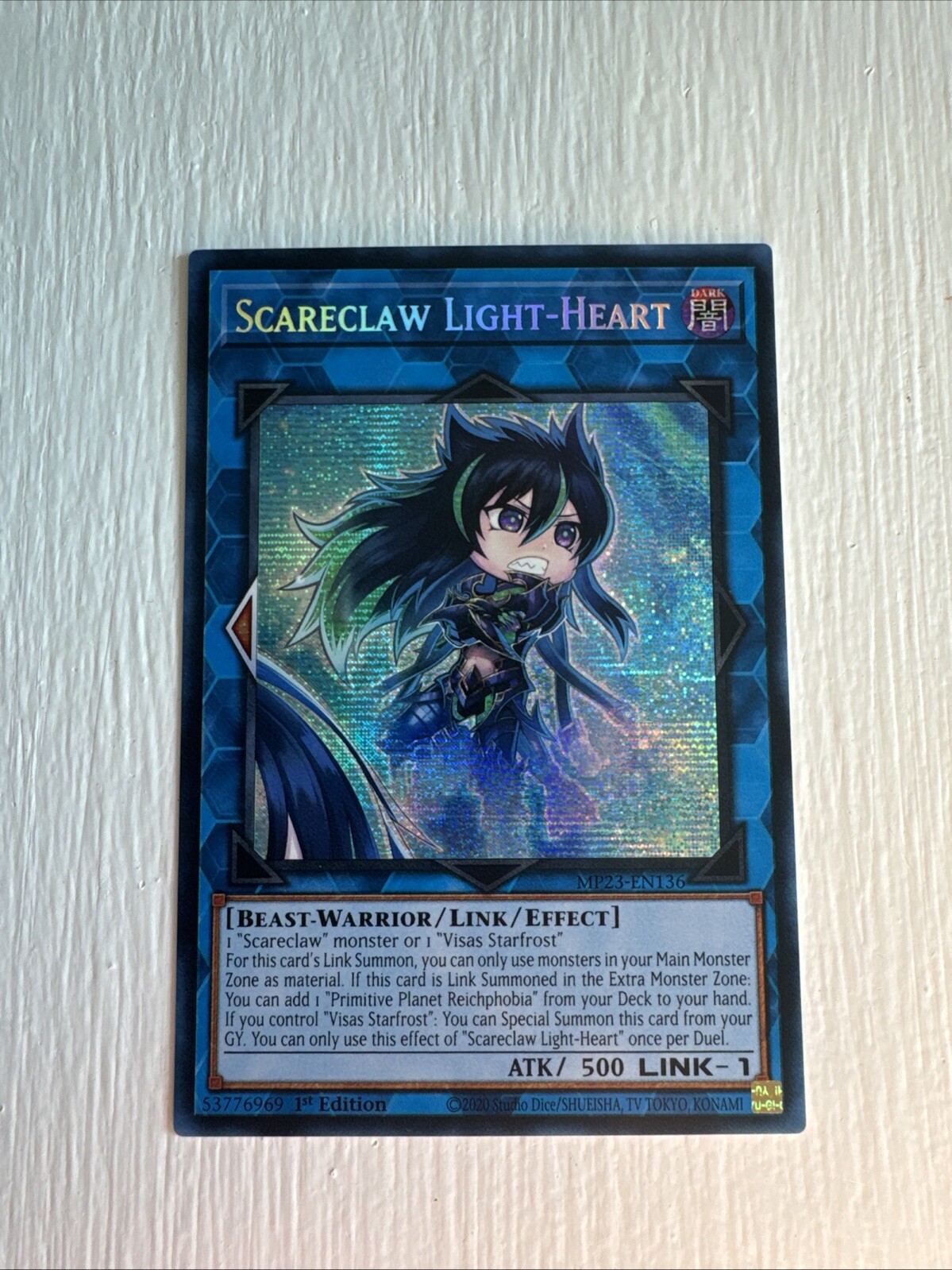 Scareclaw Light-Heart MP23-EN136 25th Anniv Tin Dueling Heroes Mega Pack