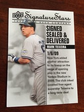 2009 Upper Deck Signature Stars Mark Teixeira Yankees SSD2 Low Shipping