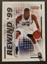 1999 IMPACT #12 Antonio Daniels SPURS '99 REWIND Insert Basketball card NM/MT