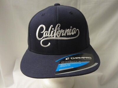 California Pacific League Blue Baseball Snapback Hat NWT