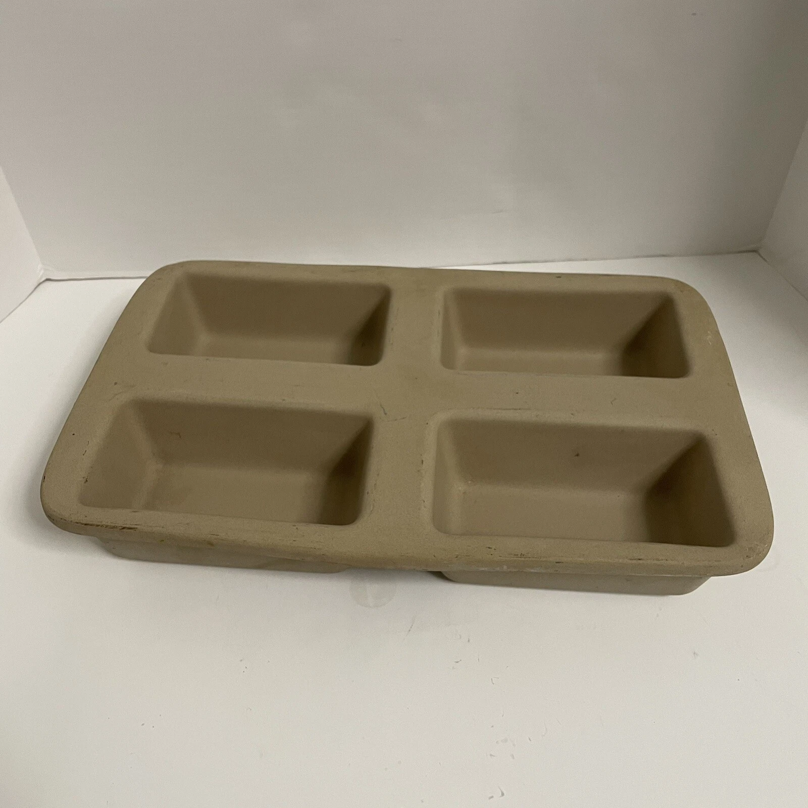 Family Heritage Stoneware Classics Collection 4 Mini Loaf Pan Pampered Chef -USA