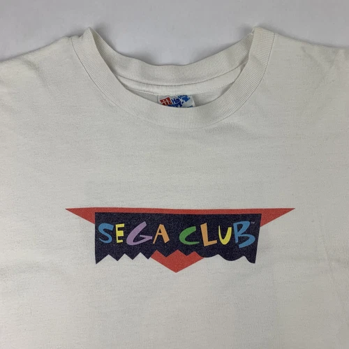 90s Sega Club Video Game Promo T-Shirt Mens XL X-Lar 1990s vintage concert t-shirt, vintage, size XL, single stitch, B+ condition